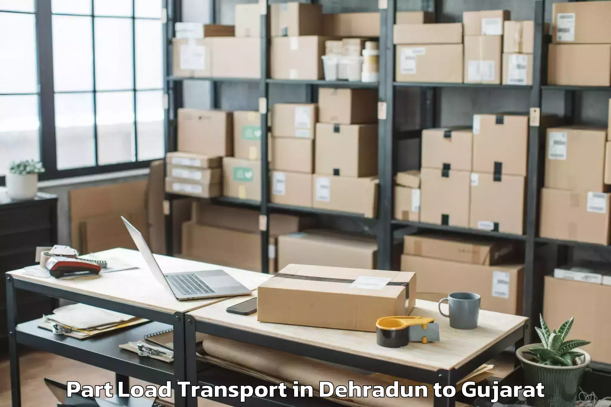 Comprehensive Dehradun to Talaja Part Load Transport